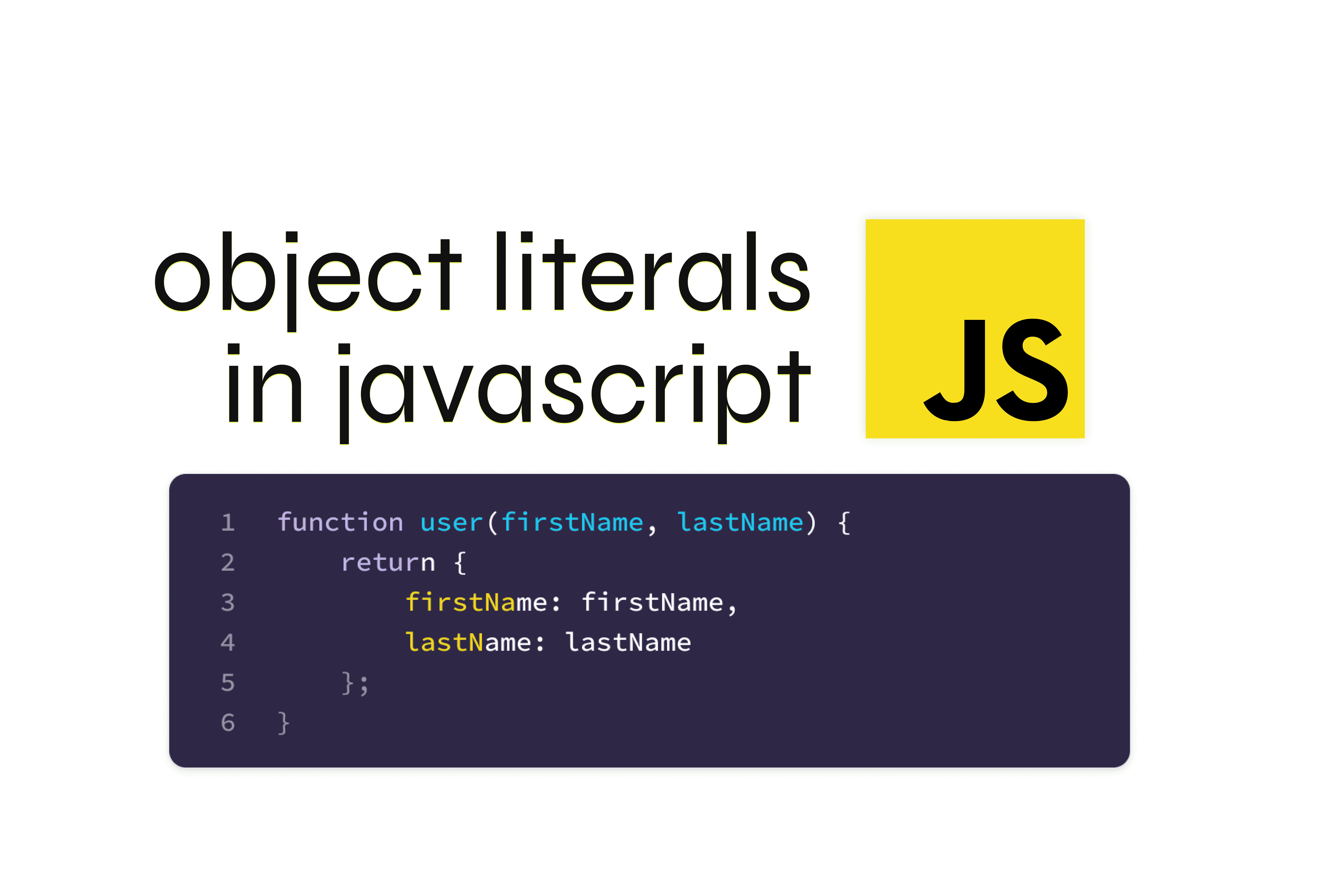 What Is Object Literals In Es6