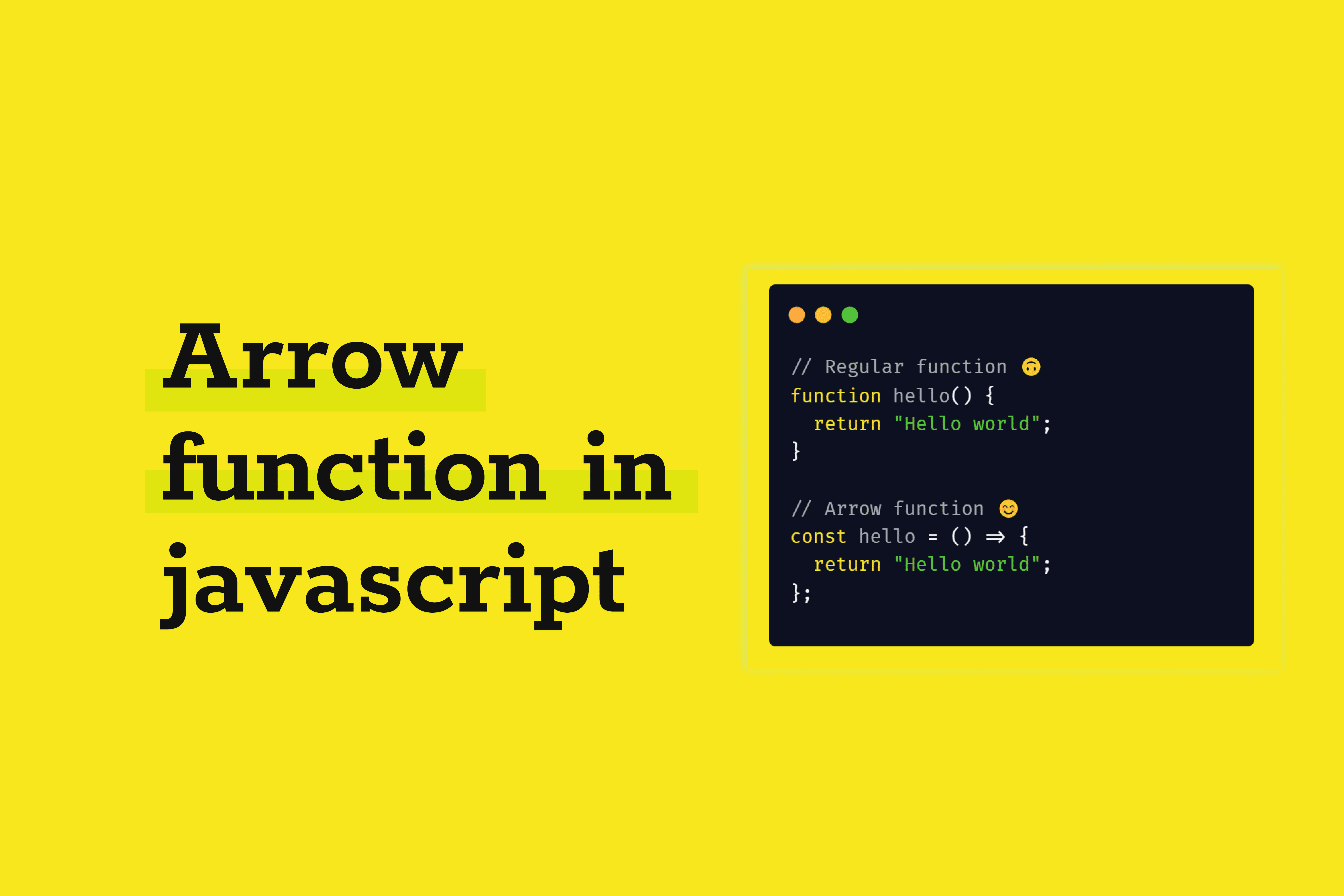What is arrow function with this in javascript