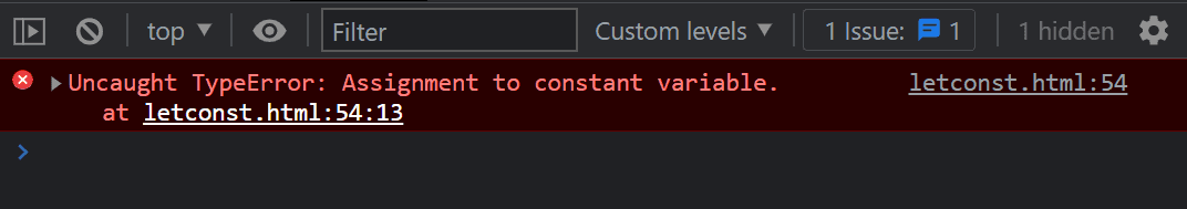  Const can’t be updated or re-declared