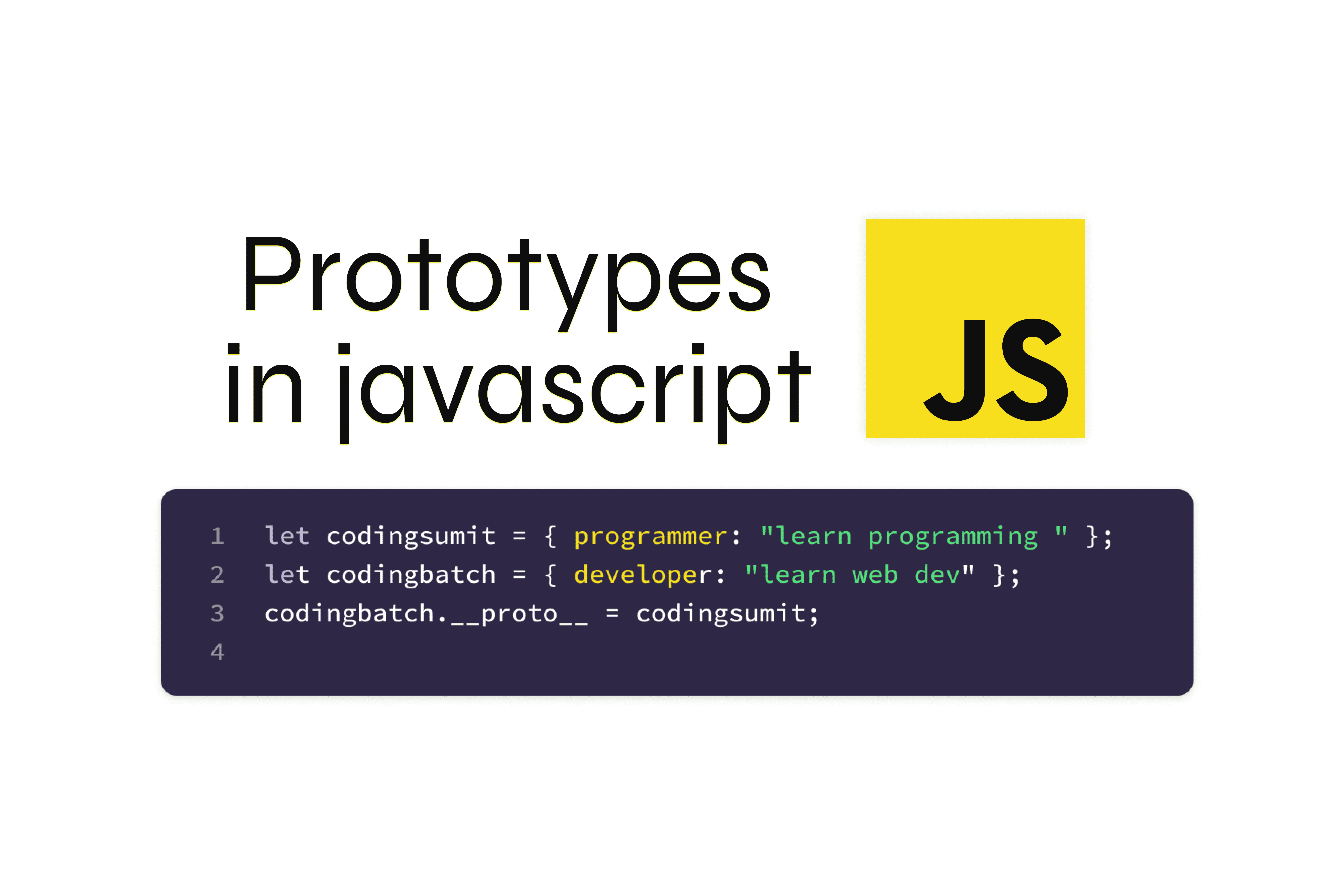 Prototypes methods & features in javascript